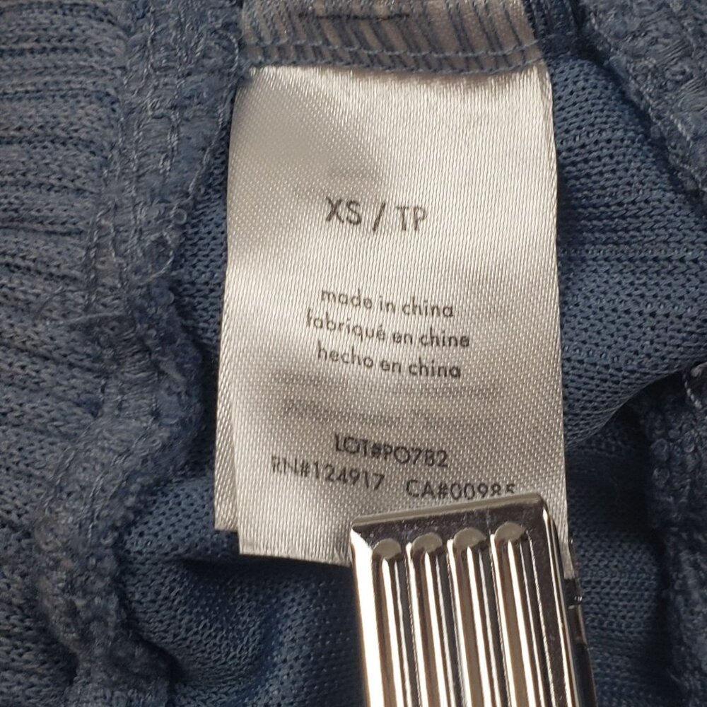 We Wore What Revolve Tie Halter Wide Rib Bra Top Women's Size XS Storm Blue NWT - Picture 10 of 16